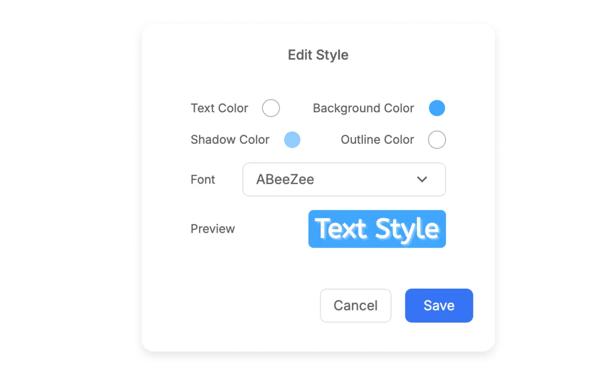 Set up different text styles to add custom fonts to videos with Visla’s flexible editor